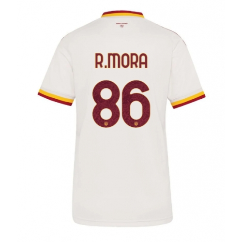 Billige Fotballdrakt AS Roma Rodrigo Mora #86 Replika Bortedrakt Dame 2026-27 Kortermet Billige Fotballdrakt AS Roma Rodrigo Mora #86 Replika Bortedrakt Dame 2026-27 Kortermet